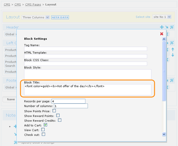 Block Titles