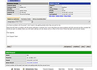 php helpdesk replying to customer page